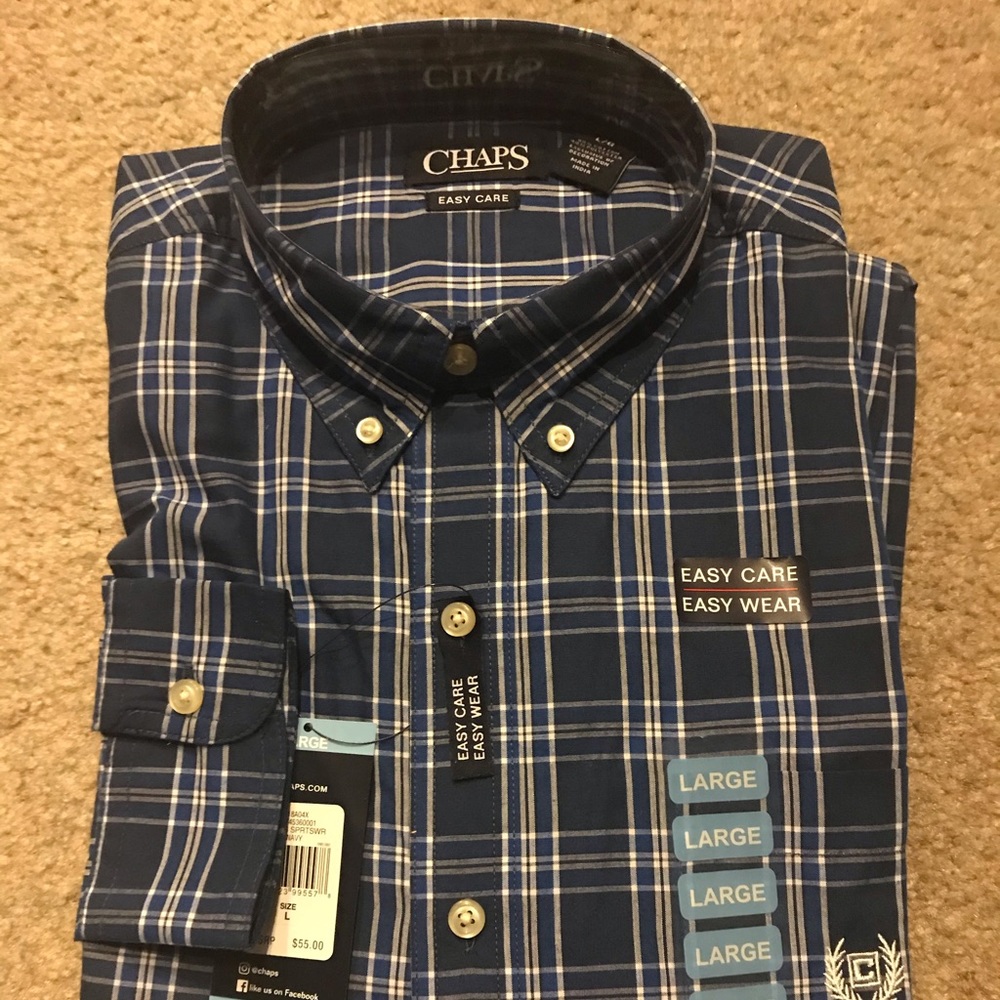 Chaps long sleeve dress shirt Large